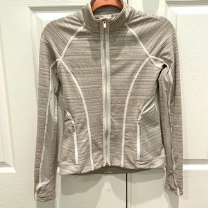 Zip up. With see through mesh detail